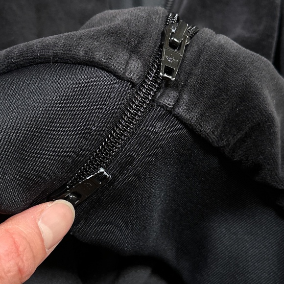 Adidas Originals Velour Trefoil Black White Striped Track Jacket Mens Medium - Picture 5 of 11